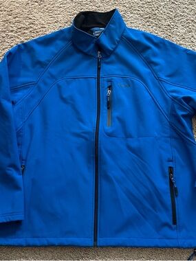 Reebok Men's Royal Blue Full-Zip Performance Jacket